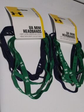 Under Armour Green & Navy Mini Headbands (Pack of 2)